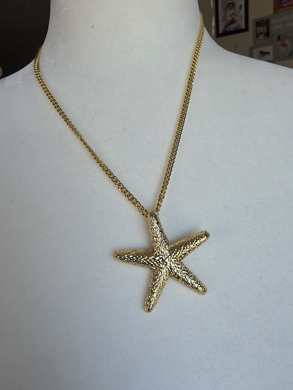 Cadena Estrella Oro Laminado 14k